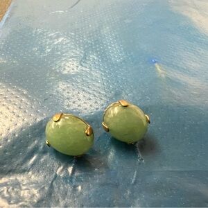 Elegant Green Stone Earrings